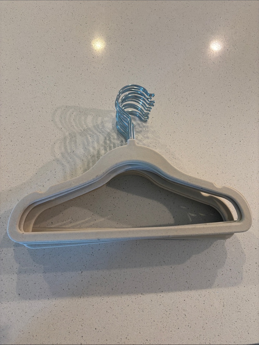 Set of 13 Small felt clothing hangers